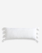 Braided Pom Pom Lumbar Pillow