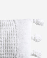 Braided Pom Pom Lumbar Pillow