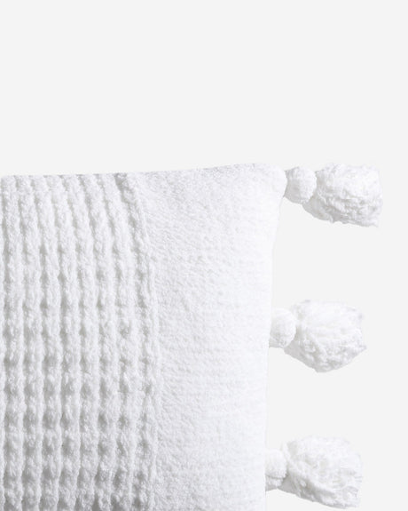 Braided Pom Pom Lumbar Pillow