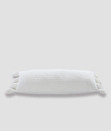 Braided Pom Pom Lumbar Pillow-Pillows-Parc Decor