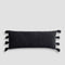 Braided Pom Pom Lumbar Pillow-Pillows-Parc Decor
