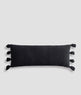 Braided Pom Pom Lumbar Pillow-Pillows-Parc Decor