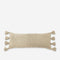 Braided Pom Pom Lumbar Pillow-Pillows-Parc Decor