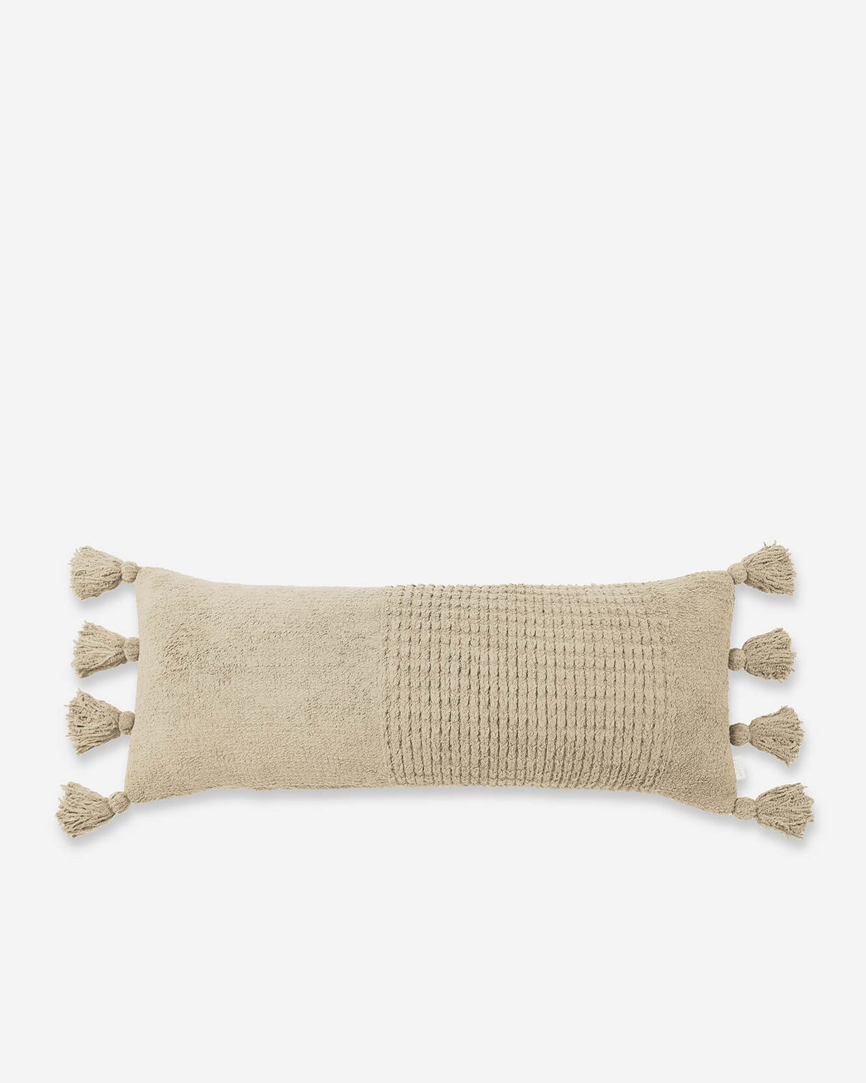 Braided Pom Pom Lumbar Pillow-Pillows-Parc Decor