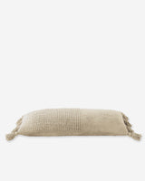 Braided Pom Pom Lumbar Pillow-Pillows-Parc Decor