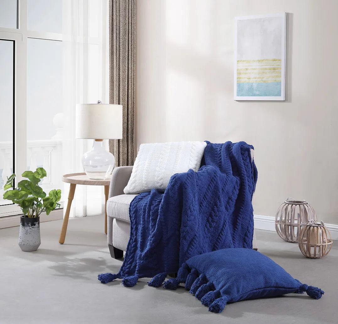 Braided Throw Pillow-Pillows-Parc Decor