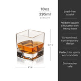 Braque Crystal Rocks Glasses-product_type::stemless_cocktail_glasses-Parc Decor