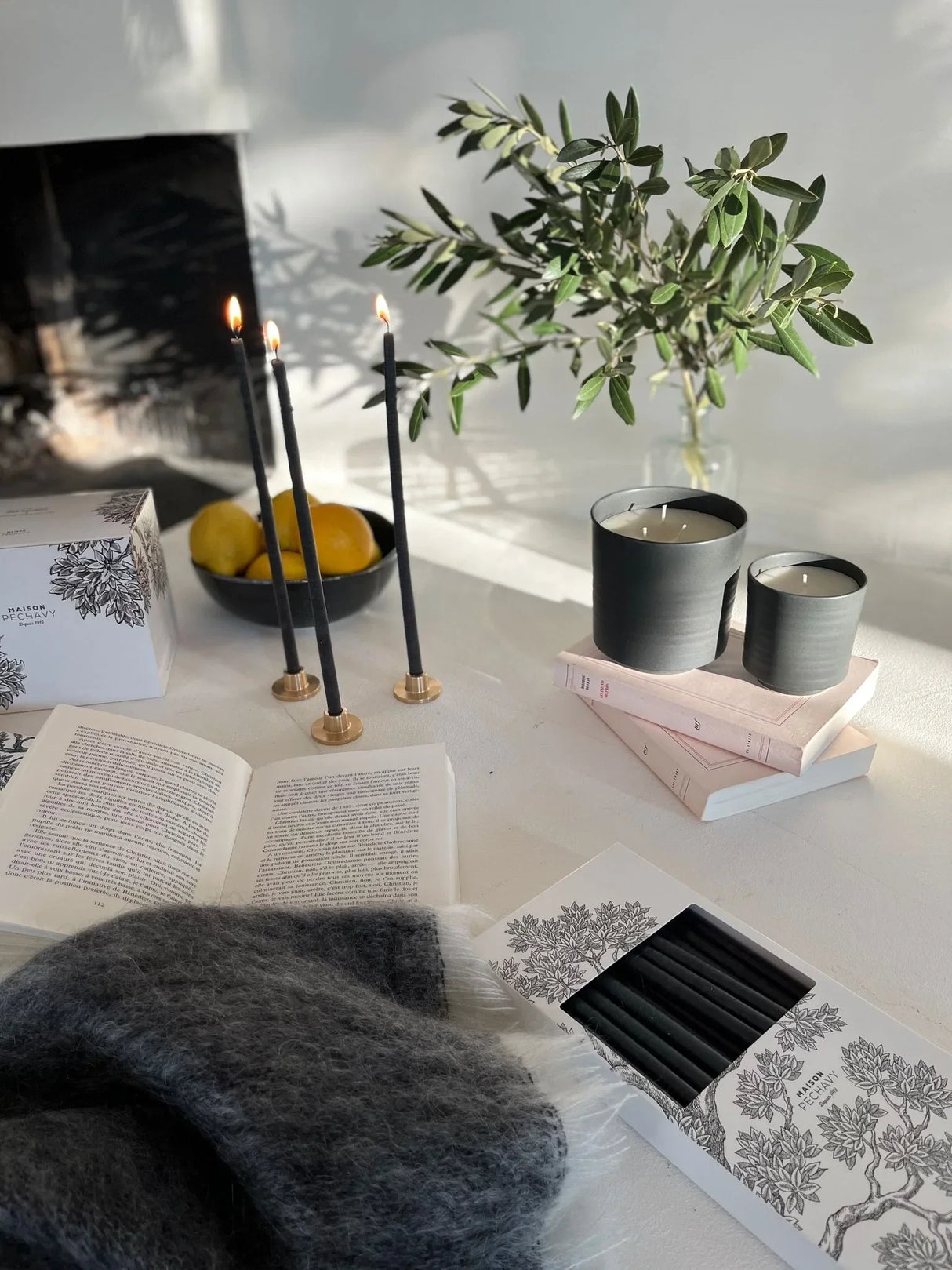 Brass Candle Holder & Adaptor (Set of 2)-Candles and Candle Accessories-Parc Decor