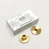 Brass Candle Holder & Adaptor (Set of 2)-Candles and Candle Accessories-Parc Decor