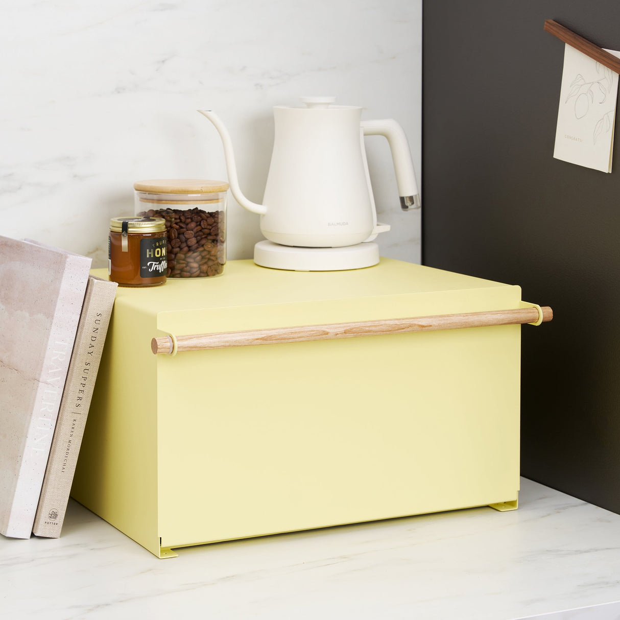 Bread Box - Steel + Wood