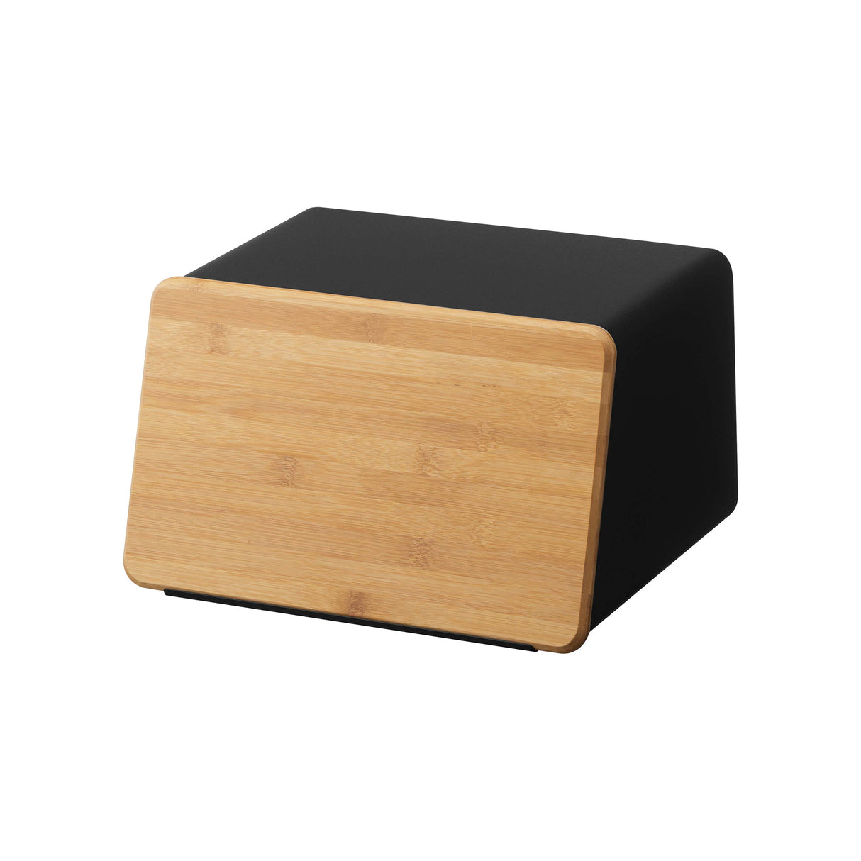 Bread Box with Cutting Board Lid - Steel + Wood-Bread Box-Parc Decor