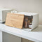 Bread Box with Cutting Board Lid - Steel + Wood-Bread Box-Parc Decor