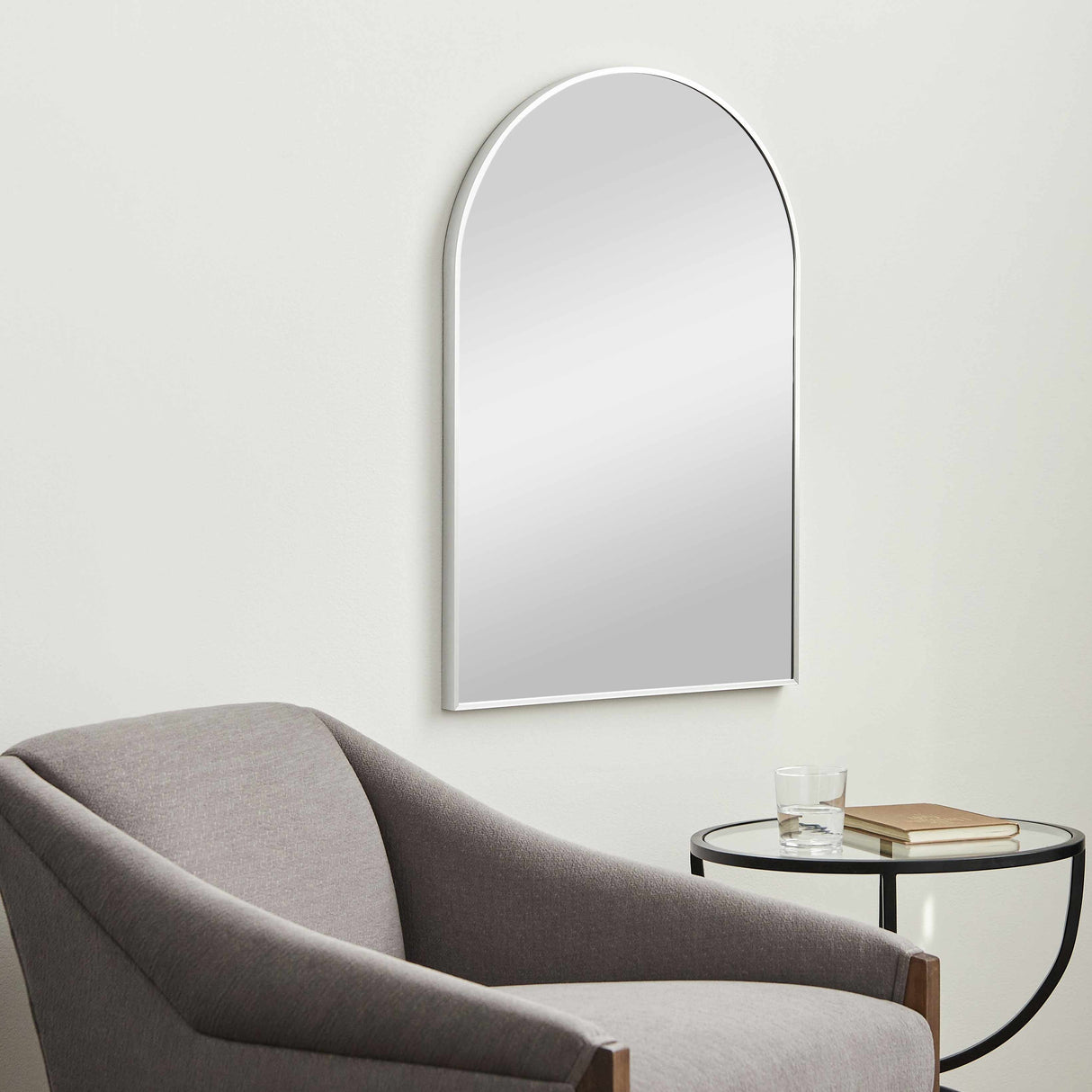 Brembilla Silver Gray Contemporary Mirror-Mirrors-Parc Decor