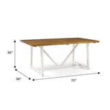 Brennan Solid Wood Trestle Dining Table-Dining / Kitchen-Parc Decor