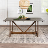 Brennan Solid Wood Trestle Dining Table-Dining / Kitchen-Parc Decor