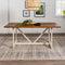 Brennan Solid Wood Trestle Dining Table-Dining / Kitchen-Parc Decor