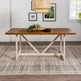 Brennan Solid Wood Trestle Dining Table-Dining / Kitchen-Parc Decor