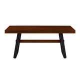 Brickell Modern Industrial Bridge-Leg Dining Table & Desk-Dining / Kitchen-Parc Decor