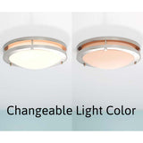 Brilli 13"W 1-Light LED "Get in Sync" Day-to-Night Circadian Flush Mount Light Fixture