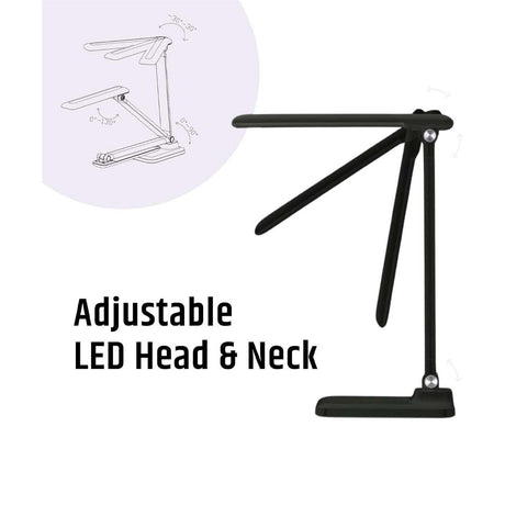 Brilli 15"H LED Desk Lamp (Set of 2) Matte Black Finish with Wireless Charging