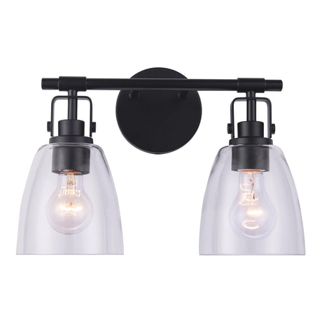 Brilliance Modern Farmhouse 2-Light Vanity Light-壁灯-Parc Decor
