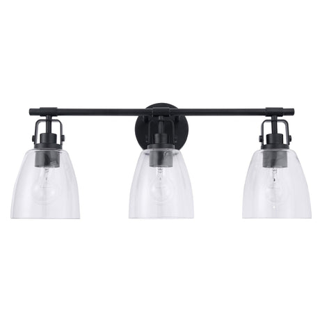 Brilliance Modern Farmhouse 3-Light Vanity Light-壁灯-Parc Decor