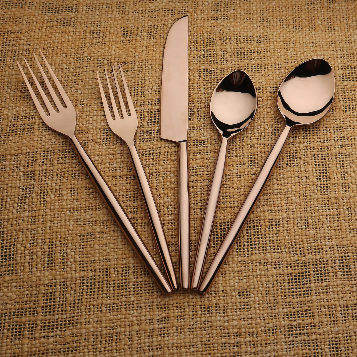 Brio PVD 5 Pc. Flatware Set-flatware set-Parc Decor