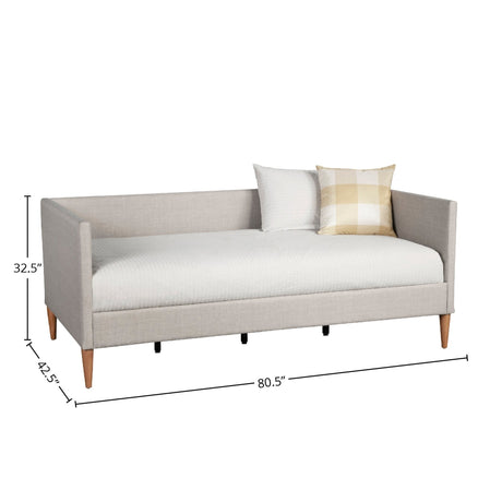 Britney Daybed, Light Grey Linen-Beds-Parc Decor