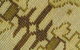 Brown And Beige Modern Traditional Design 5x8 Hand Knotted Wool Area Rug