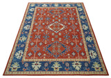 Brown, Blue and Beige Traditional Oriental Hand Knotted Multi Size Wool Area Rug