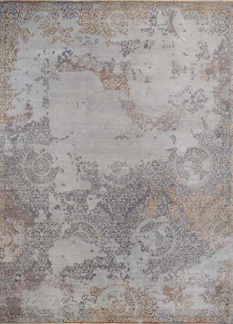 Brown Traditional Style Hand Knotted Wool 8x10 Area Rug