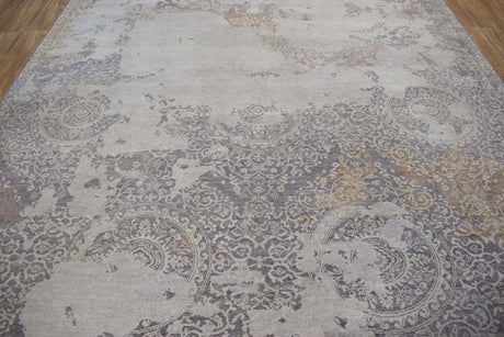 Brown Traditional Style Hand Knotted Wool 8x10 Area Rug