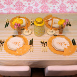 Bumble Homecoming Scalloped Ceramic Starter Plates – Set of 4 (+1 Bonus Plate)