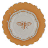 Bumble Homecoming Scalloped Ceramic Starter Plates – Set of 4 (+1 Bonus Plate)
