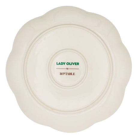Bumble Homecoming Scalloped Ceramic Starter Plates – Set of 4 (+1 Bonus Plate)