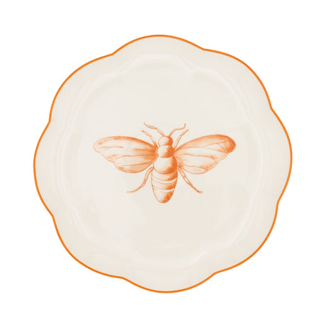 Bumble Homecoming Scalloped Ceramic Starter Plates – Set of 4 (+1 Bonus Plate)