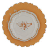 Bumble Homecoming Scalloped Starter Plate - Set of 4 (+1 Bonus Plate)-Starter Plate-Parc Decor