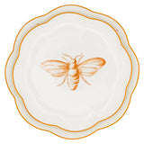Bumble Voyage Scalloped Ceramic Dinner Plates – Set of 4 (+1 Bonus Plate)
