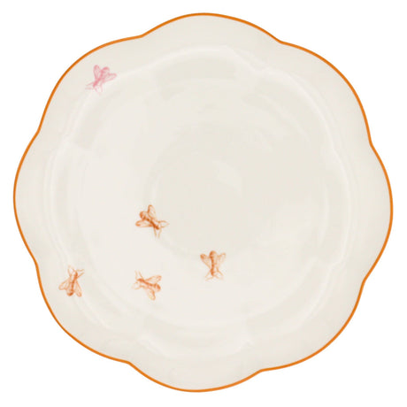 Bumble Voyage Scalloped Ceramic Dinner Plates – Set of 4 (+1 Bonus Plate)