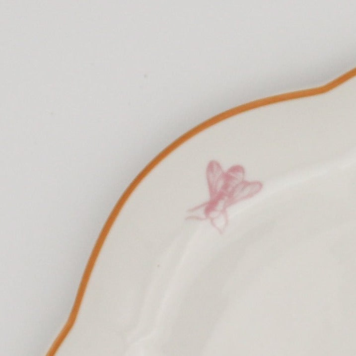 Bumble Voyage Scalloped Dinner Plate - Set of 4 (+1 Bonus Plate)-Dinner Plate-Parc Decor