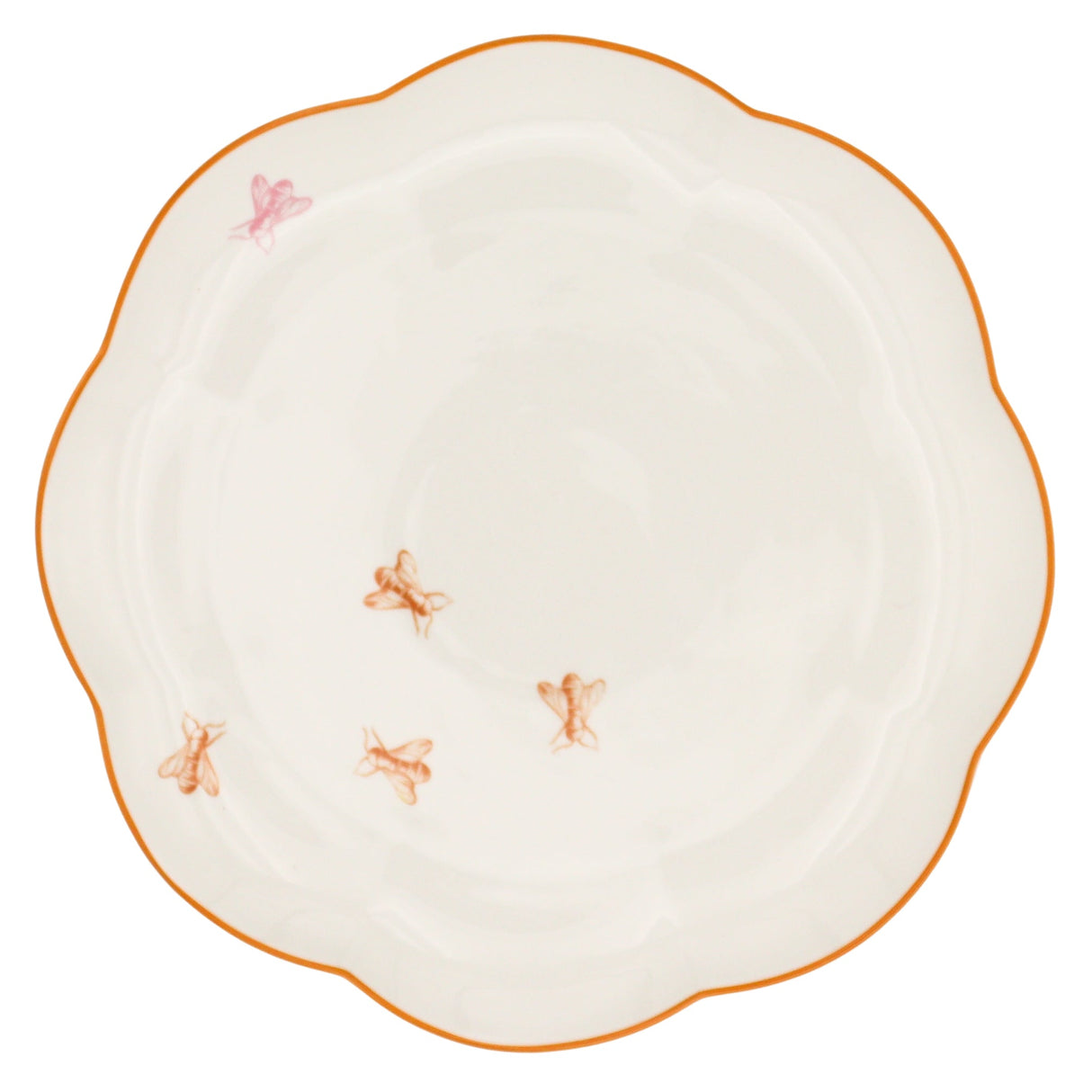 Bumble Voyage Scalloped Dinner Plate - Set of 4 (+1 Bonus Plate)-Dinner Plate-Parc Decor