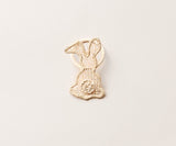 Bunny Napkin Ring – 3.5” Handwoven Iraca Palm – Artisan Spring Table Decor from Peru-Napkins-Parc Decor