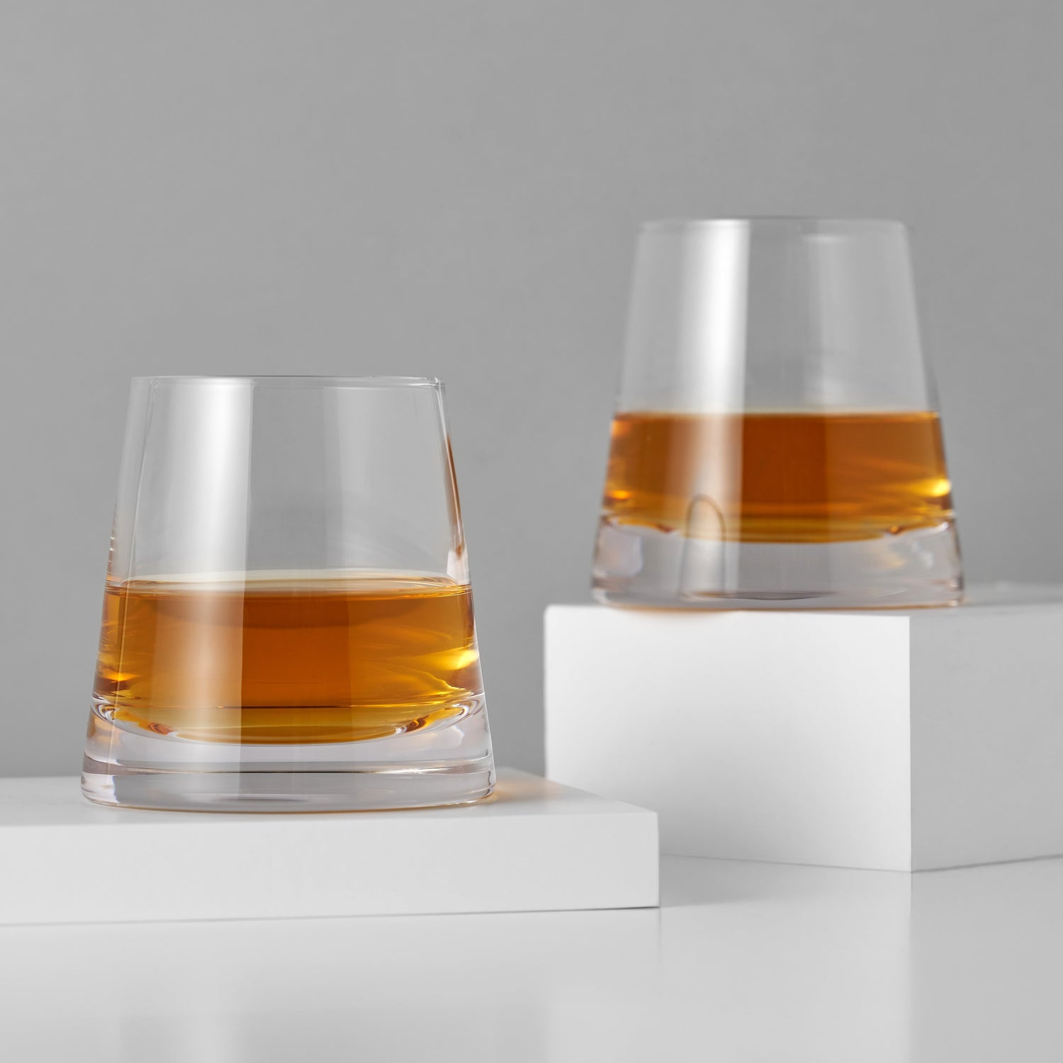 Burke Crystal Whiskey Glasses Set of 2-product_type::stemless_cocktail_glasses-Parc Decor