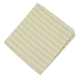 Buttercream Yellow Stripe Cotton-Linen Tablecloth
