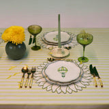 Buttercream Yellow Stripe Cotton-Linen Tablecloth