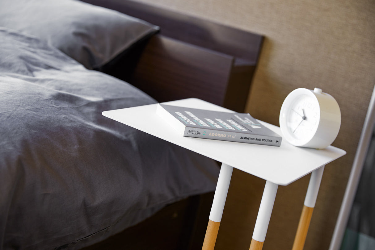 C Side Table (22" H) - Steel + Wood