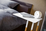 C Side Table (22" H) - Steel + Wood