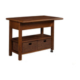 Caldwell Kitchen Cart, Antique Cappuccino-Coffee & Cocktail Tables-Parc Decor