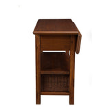 Caldwell Kitchen Cart, Antique Cappuccino-Coffee & Cocktail Tables-Parc Decor