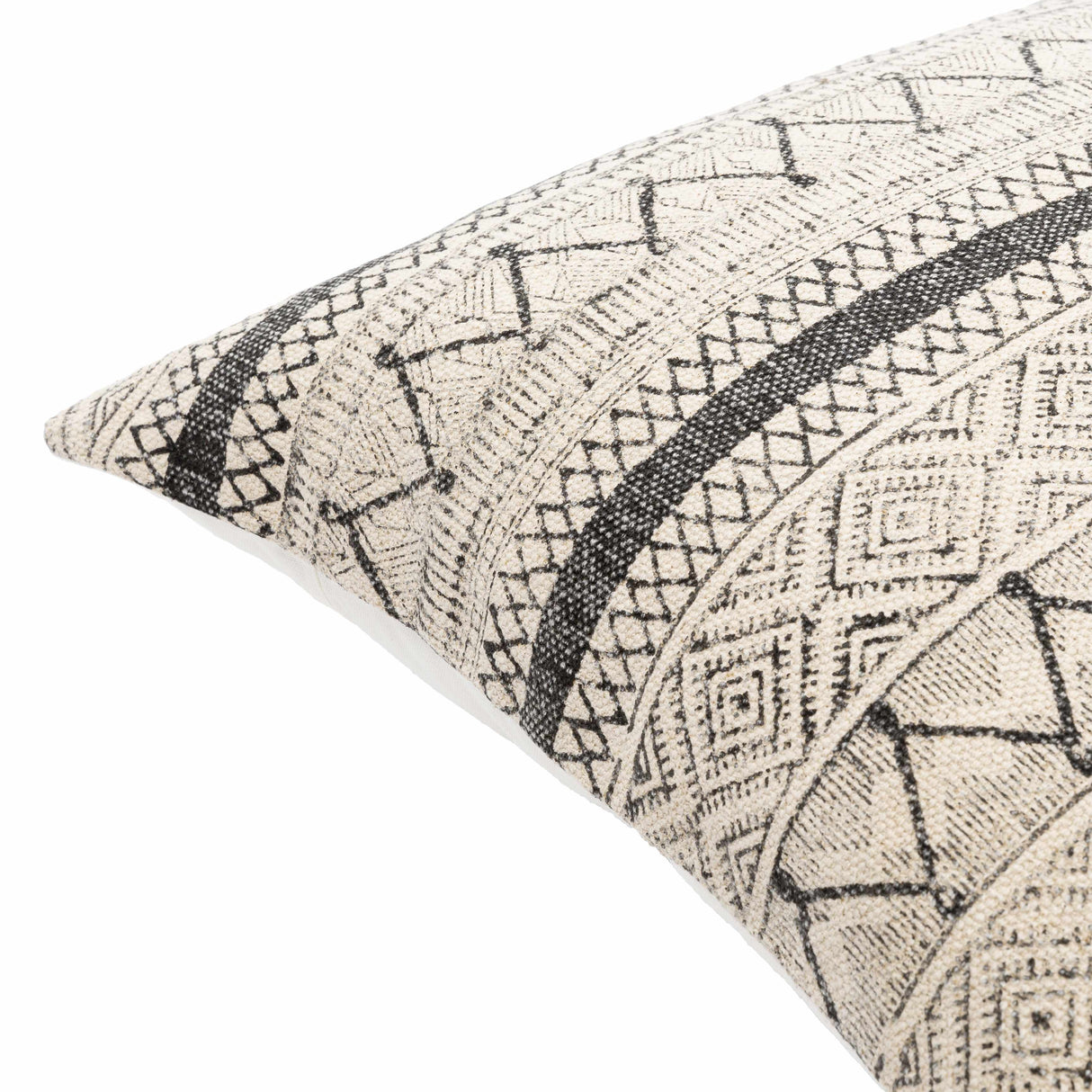 Calliope Monochrome Patterned Throw Pillow-Throw Pillows-Parc Decor